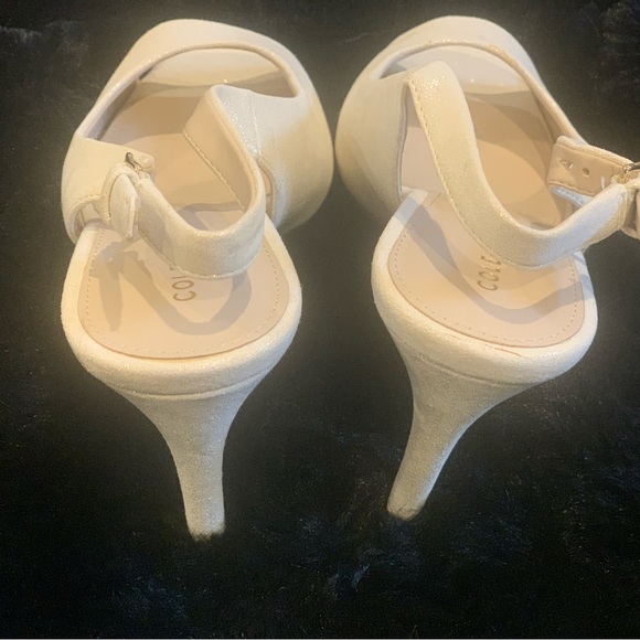 Size 6 - off-white shimmery
Cole Haan heels - Picture 4 of 12